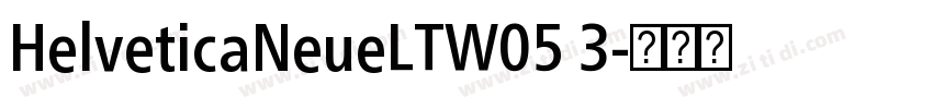 HelveticaNeueLTW05 3字体转换